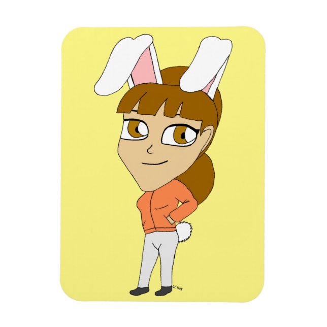 chibi bunnygirl magnet (Vertikal)