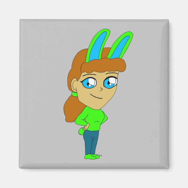 chibi bunnygirl magnet (Framsidan)