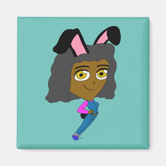 chibi bunnygirl magnet (Framsidan)