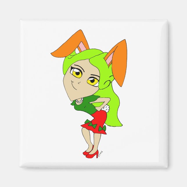 chibi bunnygirl magnet (Framsidan)
