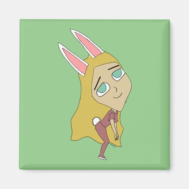chibi bunnygirl magnet (Framsidan)