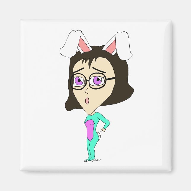 chibi bunnygirl magnet (Framsidan)