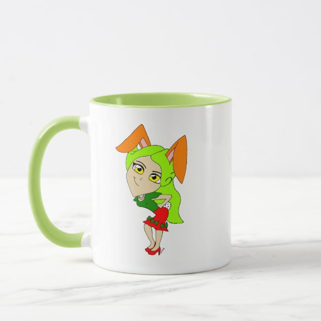 chibi bunnygirl mugg (Vänster)