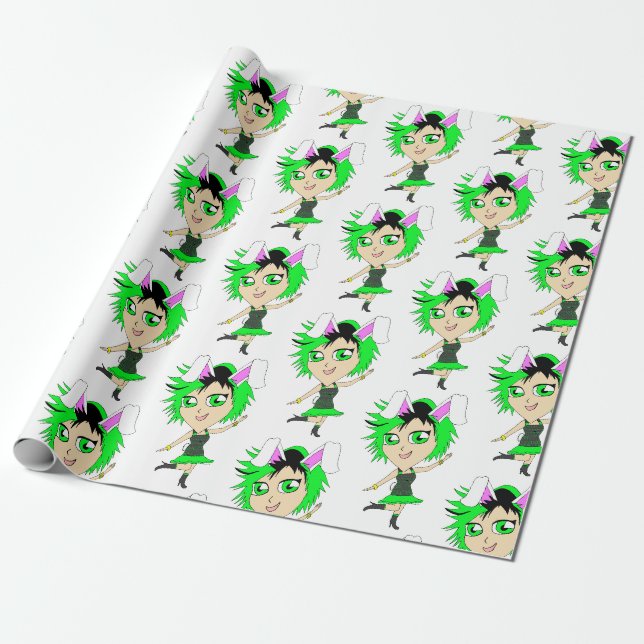 chibi bunnygirl presentpapper (Utrullad)