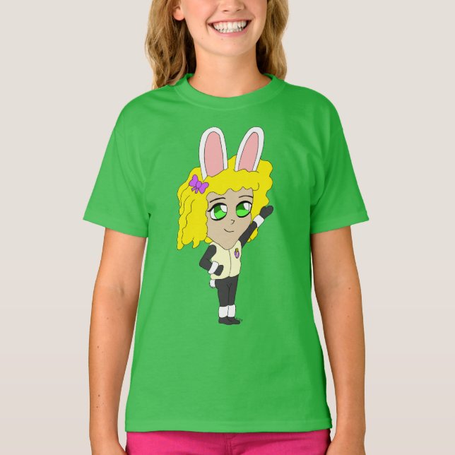 chibi bunnygirl t shirt (Framsida)