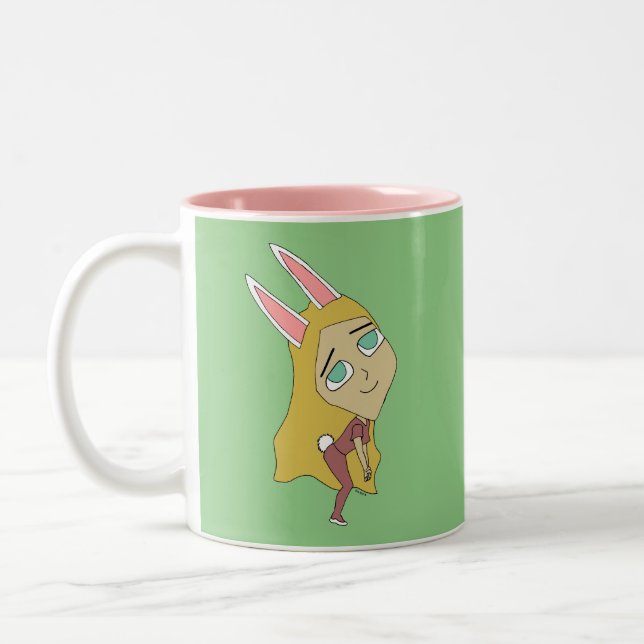 chibi bunnygirl Två-Tonad mugg (Vänster)