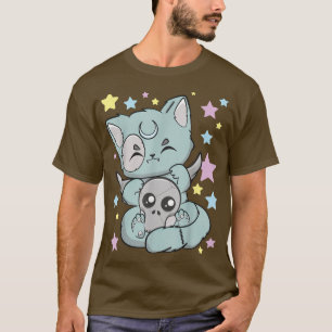 Chibi Cat Kawaii Anime Neko Goth Fairy Kei T Shirt
