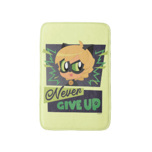 Chibi Cat Noir Aldrig Ge Up Badrumsmatta