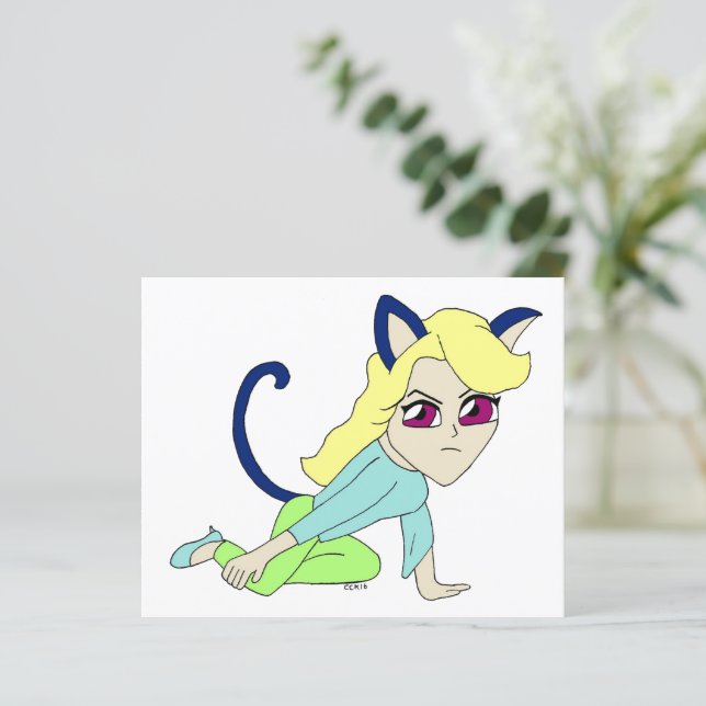chibi catgirl (Stående Fram)