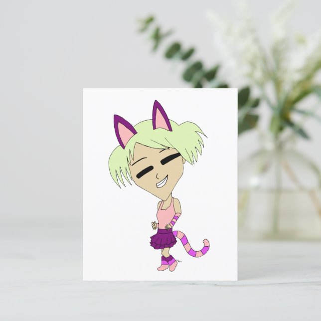 chibi catgirl (Stående Fram)