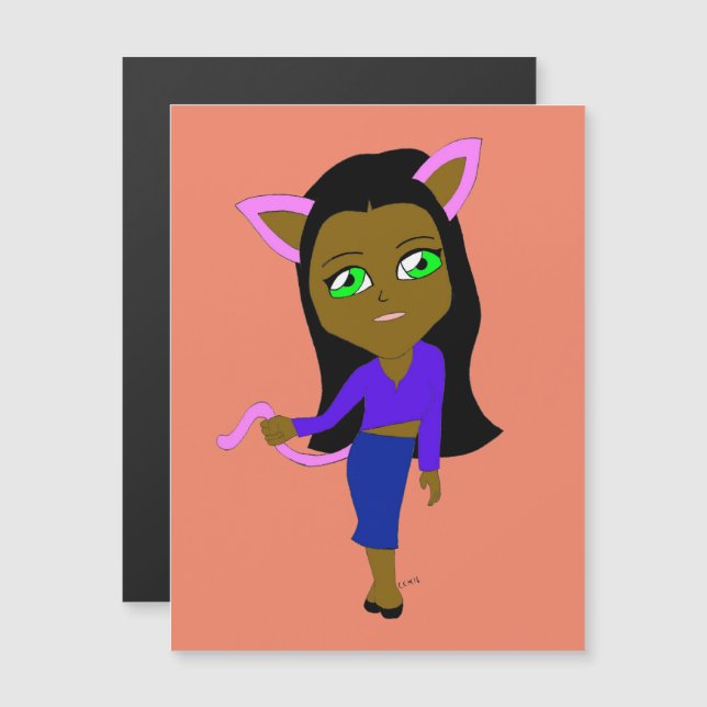 chibi catgirl (Fram/baksida)