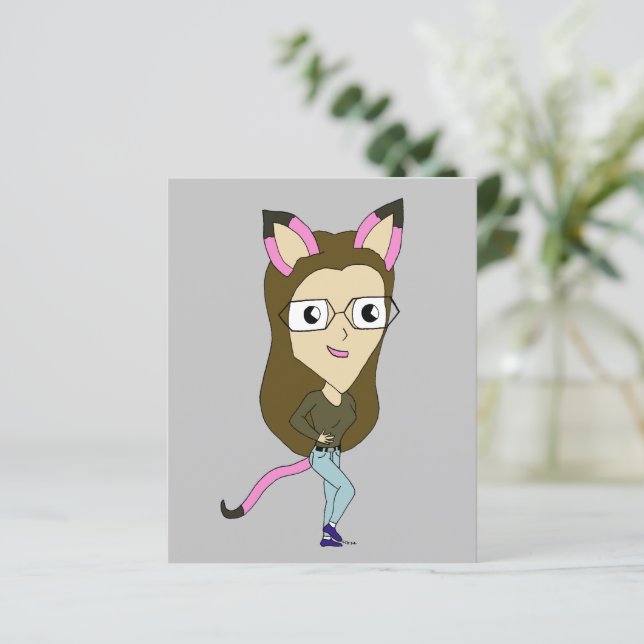 chibi catgirl (Stående Fram)