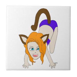 chibi catgirl kakelplatta