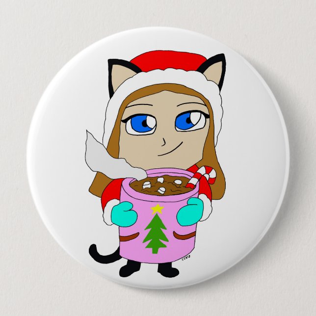 chibi catgirl knapp (Framsida)
