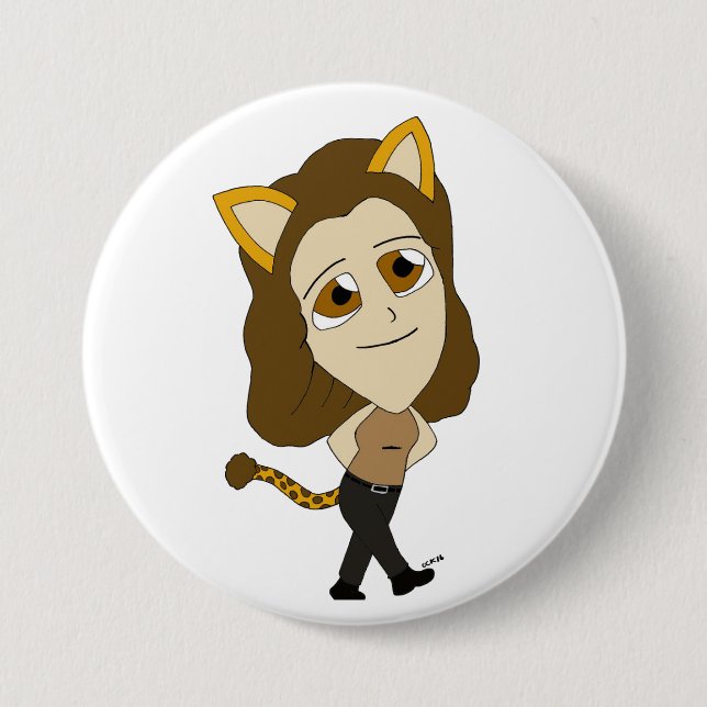 chibi catgirl knapp (Framsida)