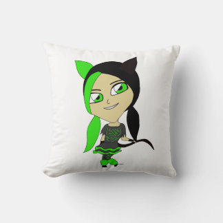 chibi catgirl kudde