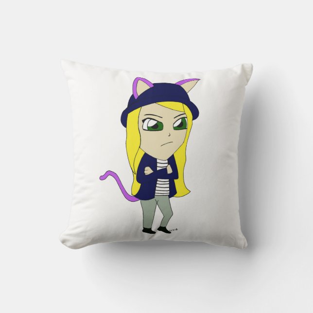 chibi catgirl kudde (Framsida)