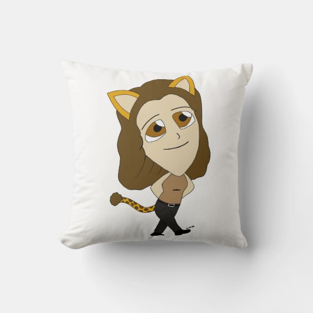 chibi catgirl kudde (Framsida)