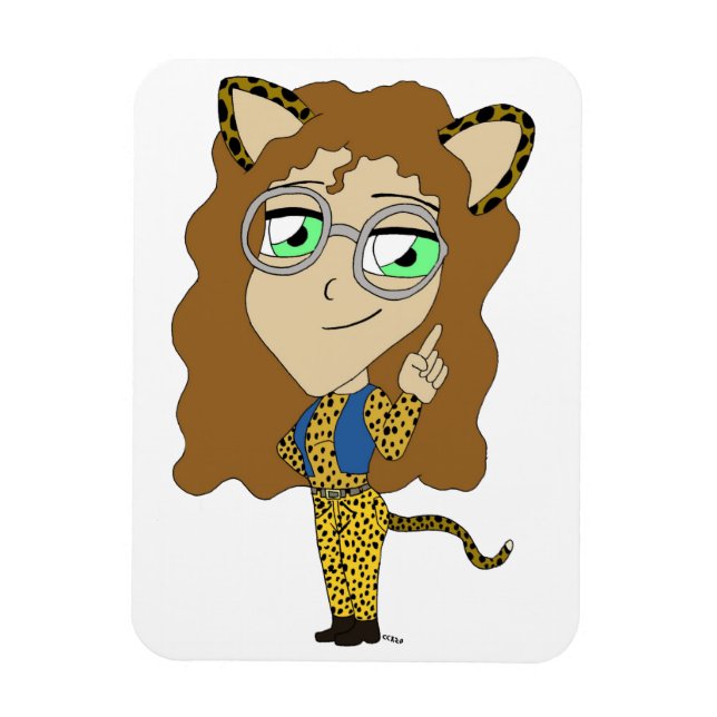 chibi catgirl magnet (Vertikal)