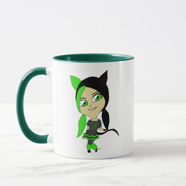chibi catgirl mugg (Vänster)