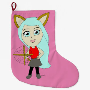 chibi catgirl stor julstrumpa