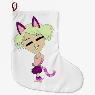 chibi catgirl stor julstrumpa