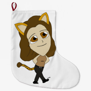 chibi catgirl stor julstrumpa