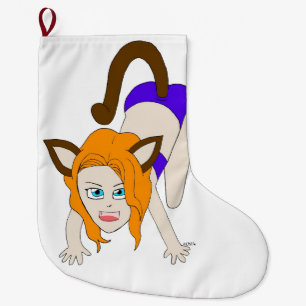 chibi catgirl stor julstrumpa