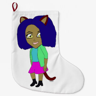 chibi catgirl stor julstrumpa