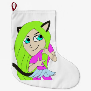 chibi catgirl stor julstrumpa