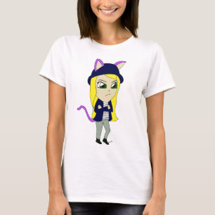 chibi catgirl t shirt
