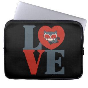 Chibi Catkvinna KÄRLEK Laptop Sleeve