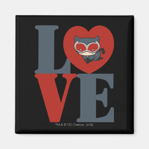 Chibi Catkvinna KÄRLEK Magnet