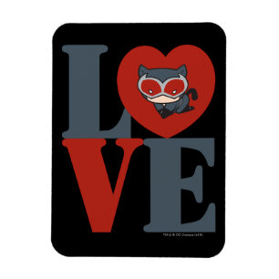 Chibi Catkvinna KÄRLEK Magnet