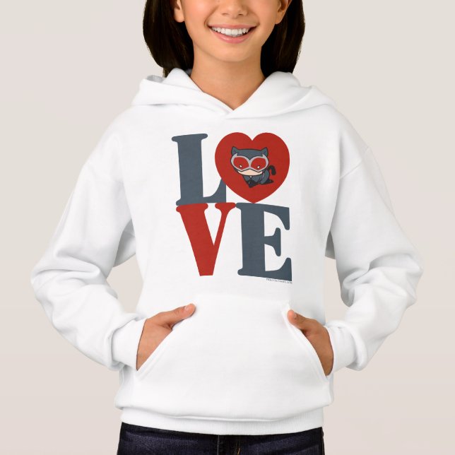 Chibi Catkvinna KÄRLEK T-shirt (Framsida)