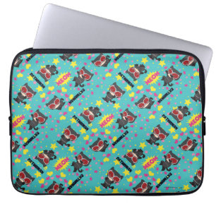 Chibi Catkvinna Mönster Laptop Fodral