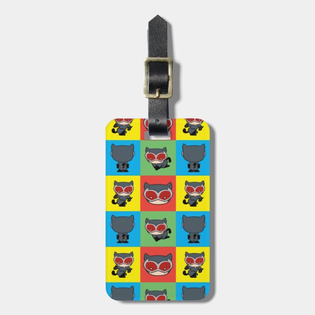 Chibi Catwomen Character Poses Bagagebricka (Vertikal Framsida)