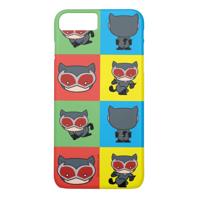 Chibi Catwomen Character Poses Case-Mate iPhone Skal (Baksida)