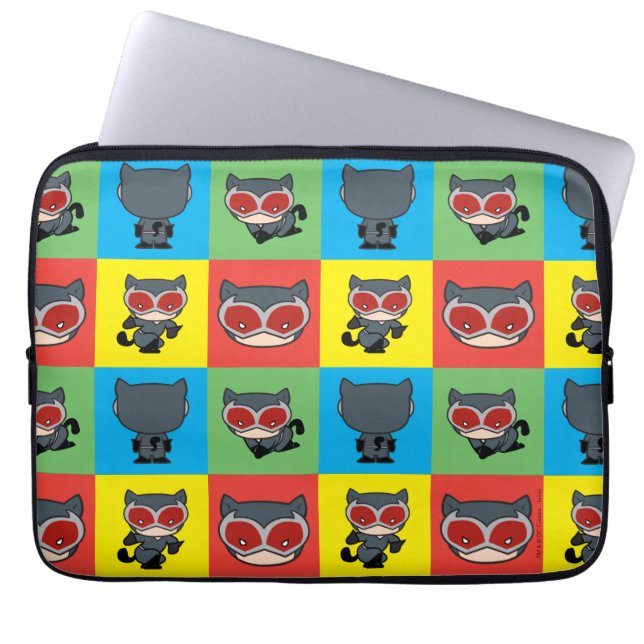Chibi Catwomen Character Poses Laptop Fodral (Framsidan)