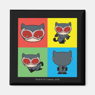 Chibi Catwomen Character Poses Magnet
