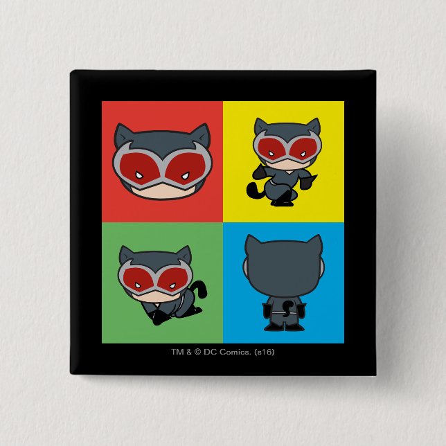 Chibi Catwomen Character Poster Knapp (Framsida)