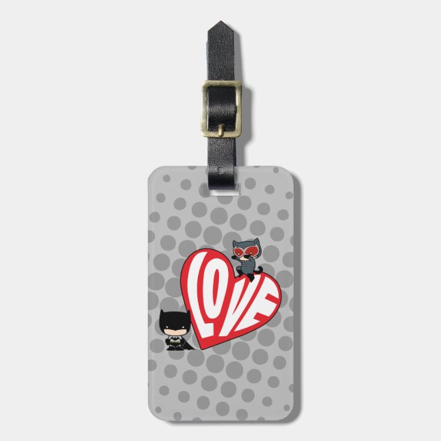 Chibi Catwomen Pouning på Batman Bagagebricka (Vertikal Framsida)