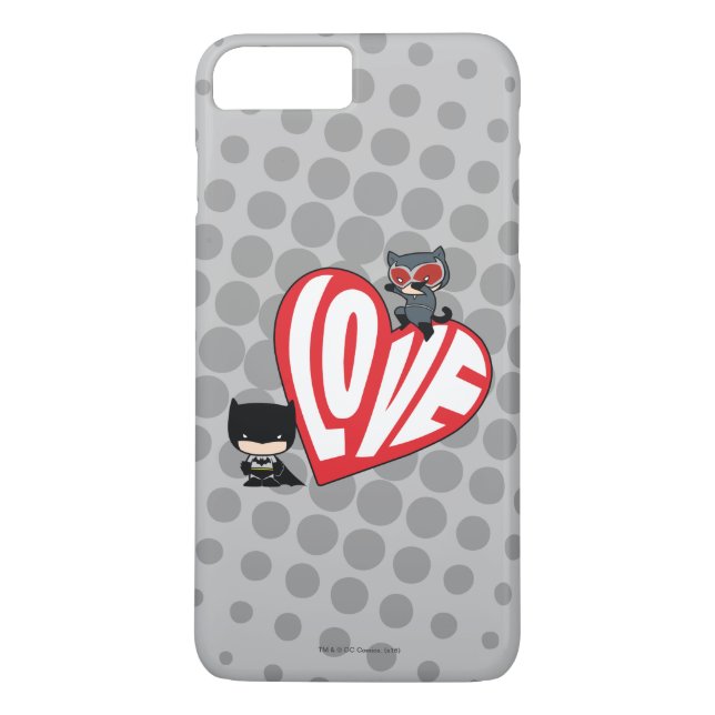 Chibi Catwomen Pouning på Batman Case-Mate iPhone Skal (Baksida)