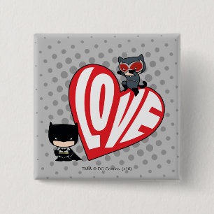 Chibi Catwomen Pouning på Batman Knapp