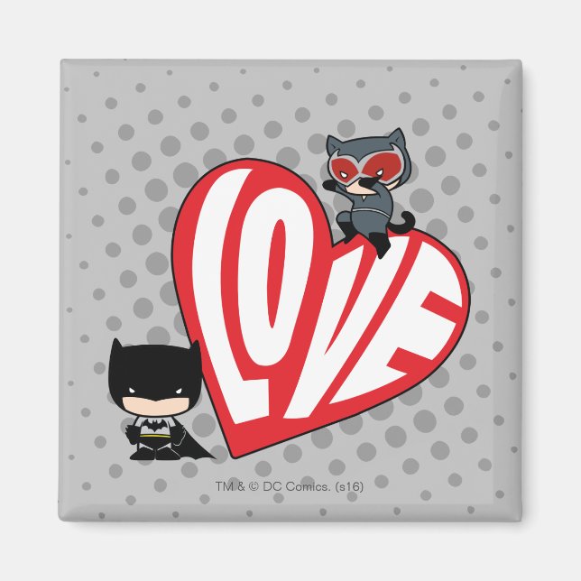 Chibi Catwomen Pouning på Batman Magnet (Framsidan)