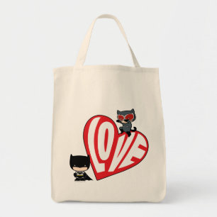Chibi Catwomen Pouning på Batman Tygkasse
