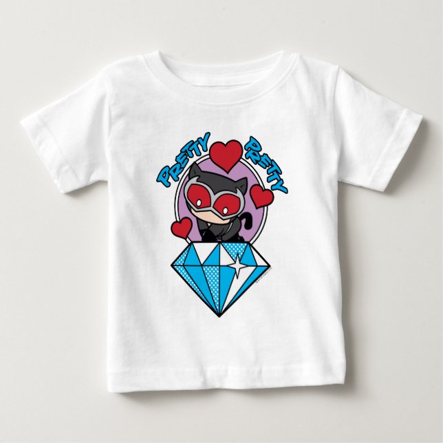 Chibi Catwomen Sitta Atop Large Diamond T-shirt (Framsida)