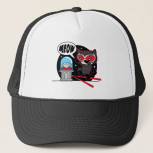 Chibi Catwomen Stealing A Diamond Truckerkeps