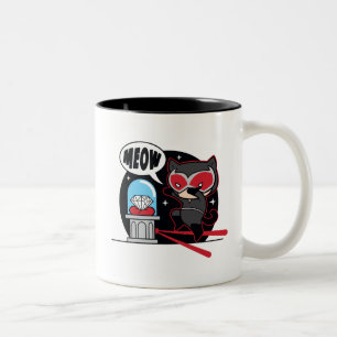 Chibi Catwomen Stealing A Diamond Två-Tonad Mugg