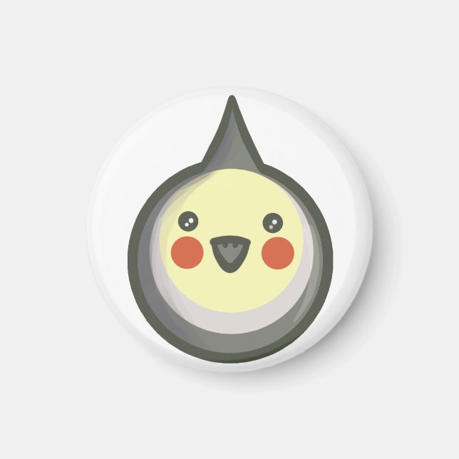 Chibi Cockatiel Magnet (Framsidan)